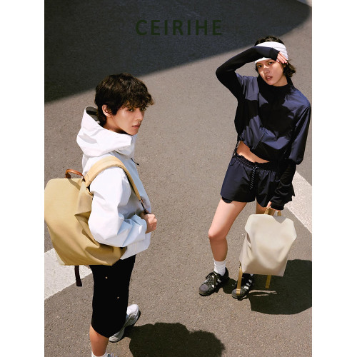 CEIRIHE 盧昱曉同款空氣包書包旅遊輕便雙肩包女電腦包防水後後背包男