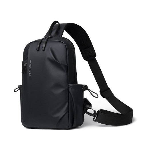 大容量時尚防水小後後背包男士韓版胸包旅遊休閒女士單肩斜後後背包男包
