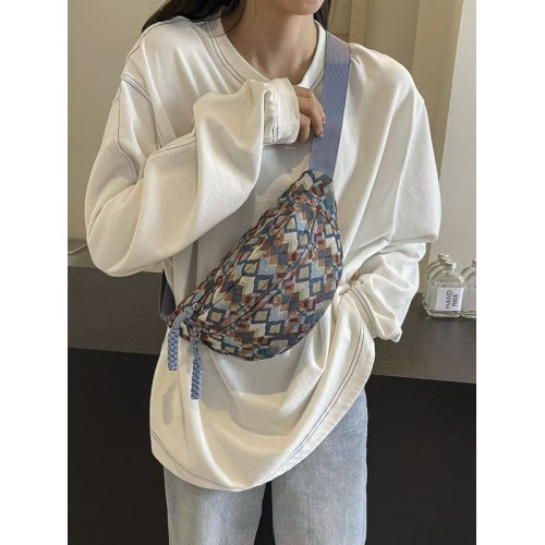 復古新款散步跑步運動胸包包包2025斜後後背包新款高級感小衆手機腰包