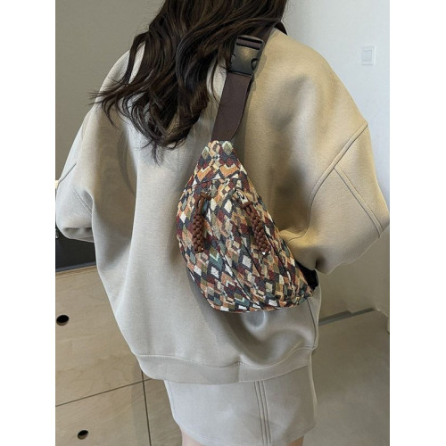 復古新款散步跑步運動胸包包包2025斜後後背包新款高級感小衆手機腰包