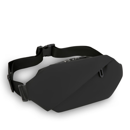 日韓街頭潮流折曡腰包多功能胸包新款時尚斜後後背包男士運動騎行後後背包