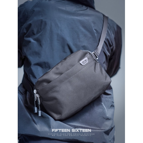 Fifteen Sixteen彈道尼龍6L胸包戶外腰包隨身可攜式簡約斜背小包男