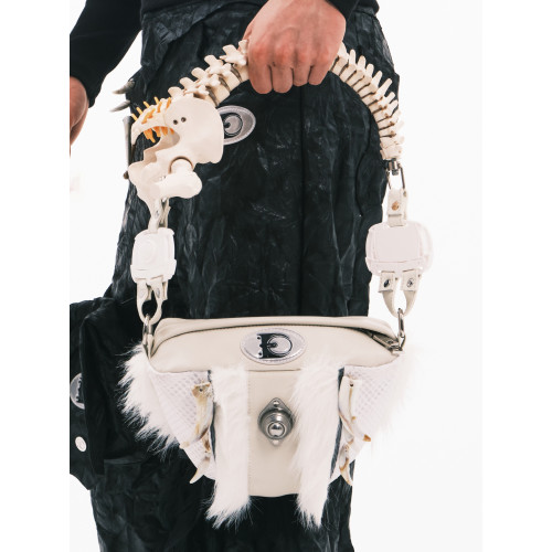 Embryo 樹脂仿真骨頭包 長毛真皮手提 單肩包 原創設計 2023