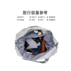 大容量長短途手提旅行包電腦包男出差行李袋女乾濕分離輕便登機包