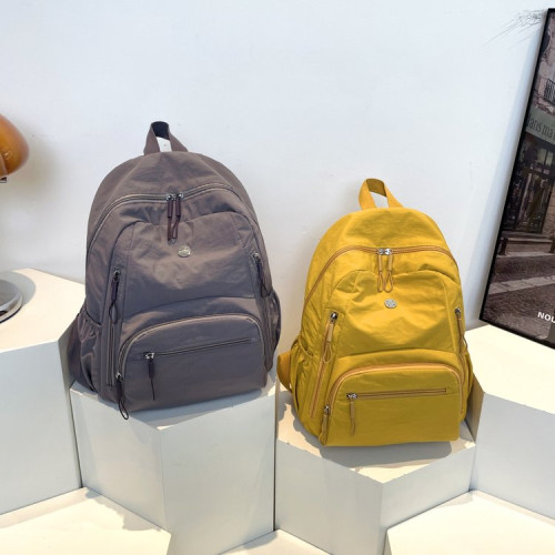 新款雙肩包後後背包尼龍布多口袋學生運動簡約休閒女包大容量通勤森系 新款雙肩包後後背包尼龍布多口袋學生運動簡約休閒女包大容量通勤森系