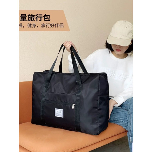 旅行大容量加厚雙層防潑水行李袋出差旅遊收納袋健身包手提待産包