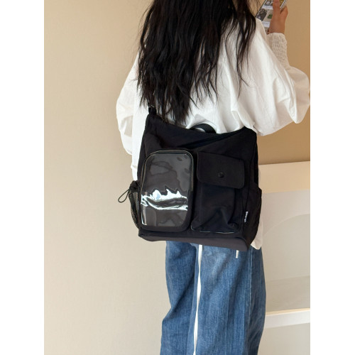 MY新款痛包娃娃包雙肩包包大容量多背法單肩斜後後背包休閒雙肩後後背包潮