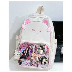 鞠婧禕周邊Kiko醬小鞠吧唧雙肩痛包單肩包大容量貓貓包可愛通勤