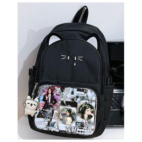 鞠婧禕周邊Kiko醬小鞠吧唧雙肩痛包單肩包大容量貓貓包可愛通勤 鞠婧禕周邊Kiko醬小鞠吧唧雙肩痛包單肩包大容量貓貓包可愛通勤