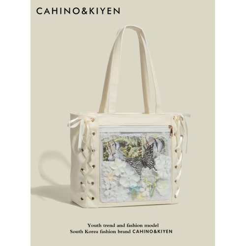 絲帶痛絲皇吧唧包原創日本少女大食量痛包二次元通勤大容量單肩包 絲帶痛絲皇吧唧包原創日本少女大食量痛包二次元通勤大容量單肩包