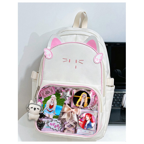 宋雨琦周邊i-dle應援ins吧唧雙肩痛包單肩包大容量貓貓包通勤出遊 宋雨琦周邊i-dle應援ins吧唧雙肩痛包單肩包大容量貓貓包通勤出遊