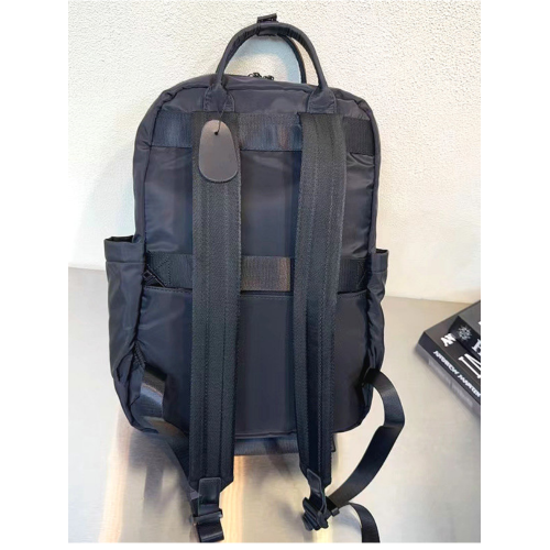 休閒防水雙肩後後背包新款尼龍後後背包多口袋實用通勤旅行手提包男女後後背包