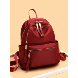 牛津布雙肩包女2024新款潮韓版超火百搭休閒旅行帆布小後後背包女包包