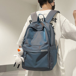 潮牌書包女大學生大容量電腦包後後背包初中生高中生休閒簡約雙肩包男