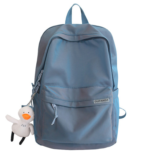 潮牌書包女大學生大容量電腦包後後背包初中生高中生休閒簡約雙肩包男