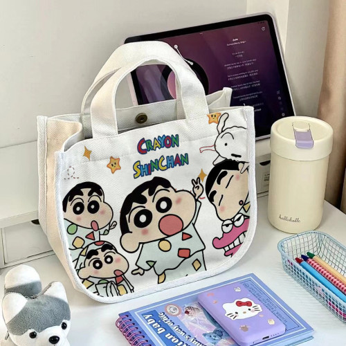 手提袋遛彎帆布包包女2025新款大容量學生通勤單肩托特包零錢包