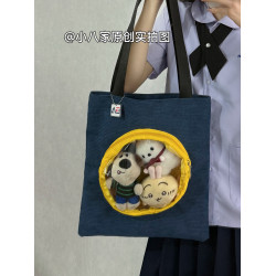 原創小衆可愛小食量痛包大容量通勤單肩包女大學生上課手提補習袋