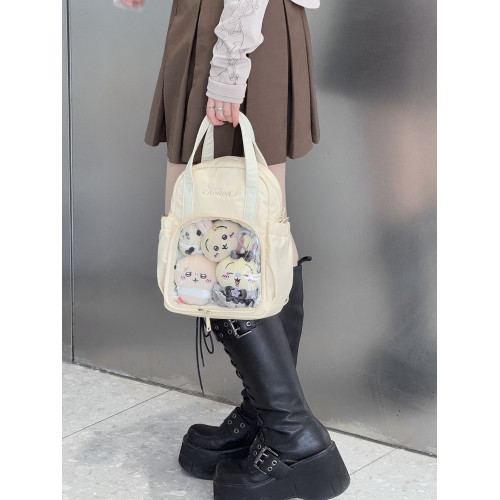 AORDA 隱藏痛小食量痛包雙肩外出日常娃包二次元吧唧小後後背包書包女