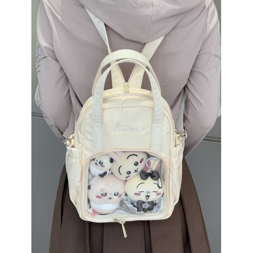 AORDA 隱藏痛小食量痛包雙肩外出日常娃包二次元吧唧小後後背包書包女