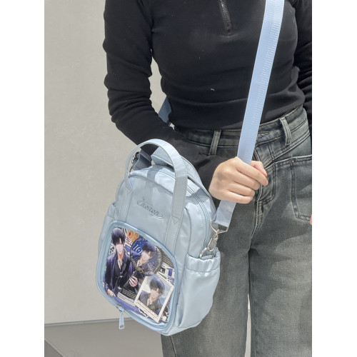 AORDA 隱藏痛小食量痛包雙肩外出日常娃包二次元吧唧小後後背包書包女