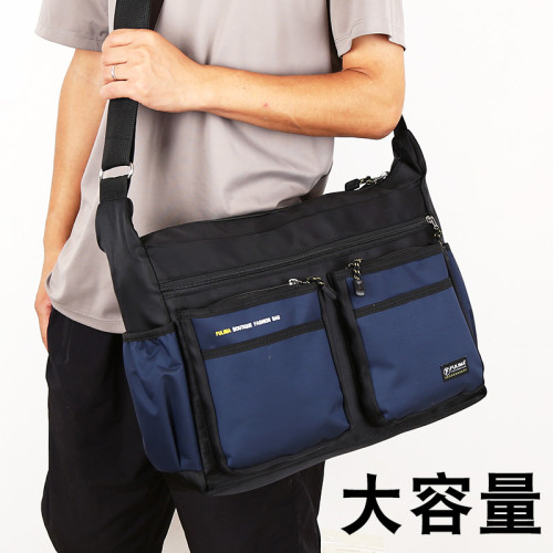 商務斜後後背包旅行包多隔層單肩包大容量大後後背包行李包公文包男士包包