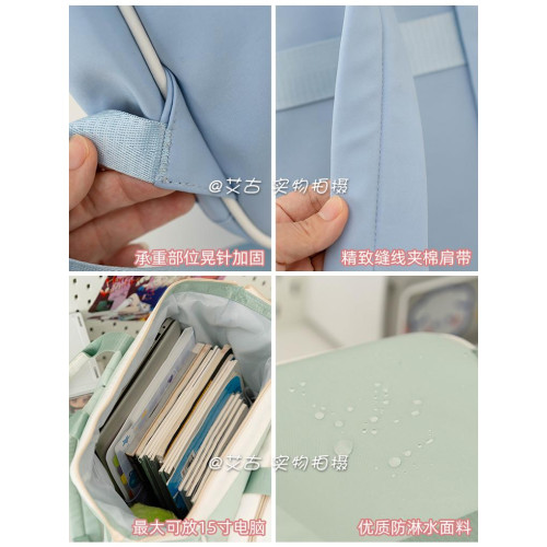 日系大容量雙肩包女40cm棉花娃娃學生書包透明後後背包大食量痛包娃包 日系大容量雙肩包女40cm棉花娃娃學生書包透明後後背包大食量痛包娃包