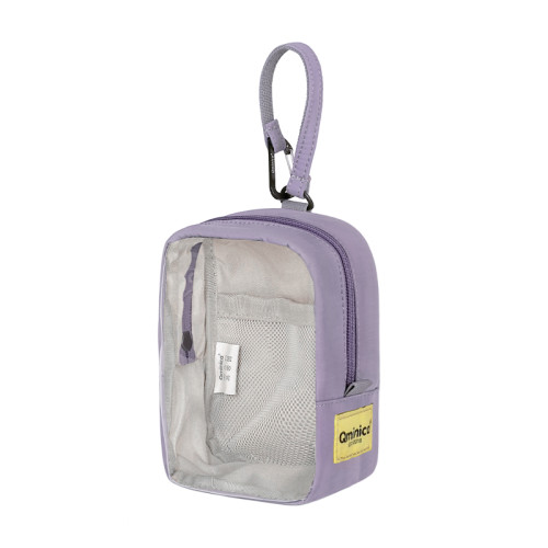 Qminica 多功能15.5cm痛包可攜式多用途零錢包收納耳機手機小掛包