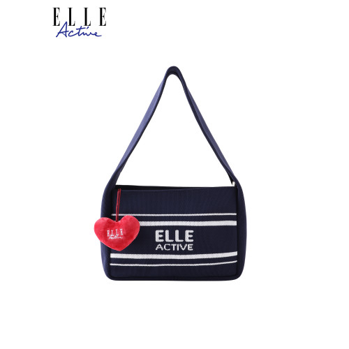 ELLE Active法式復古撞色拼接單肩包女氣質手提包休閒時尚腋下包 ELLE Active法式復古撞色拼接單肩包女氣質手提包休閒時尚腋下包