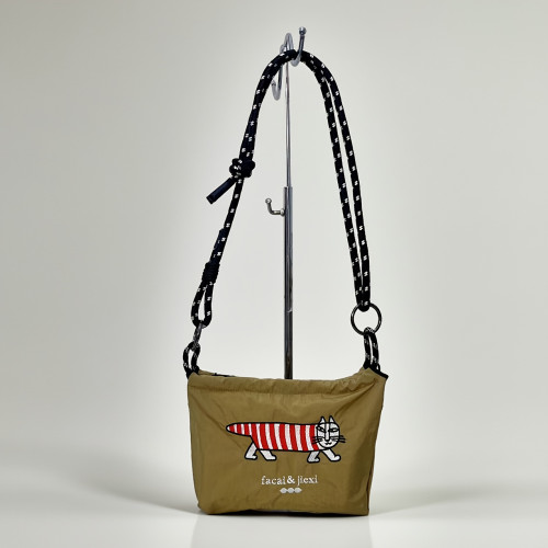 ballchian臘腸貓刺綉大容量托特包女高級感小衆設計單肩包通勤