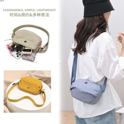 2025新款貝殼包手機包時尚輕巧斜後後背包女包韓版休閒單肩包尼龍小包