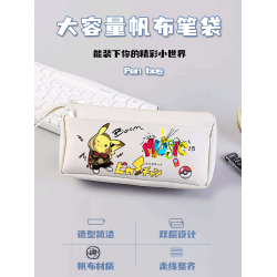 皮卡丘筆袋寶可夢文具盒小學生可愛初中生大容量鉛筆盒女男孩兒童