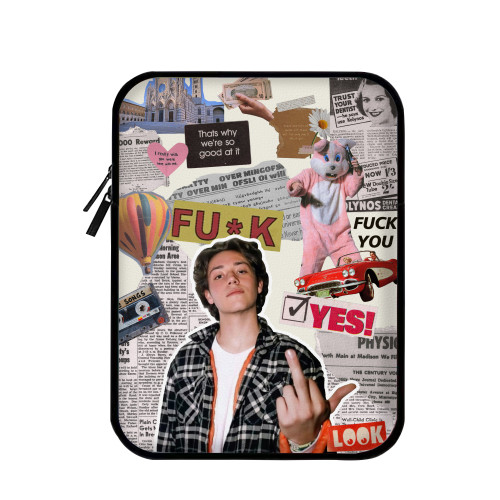 美劇老友記內膽包電腦平板iPad皮革收納包筆電13寸適用聯想蘋果14mac華爲15防水油防摔刮保護套惠普小米