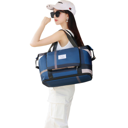 旅行袋可折曡可攜式大容量行李包女士手提短途男防水出差待産收納袋 旅行袋可折曡可攜式大容量行李包女士手提短途男防水出差待産收納袋