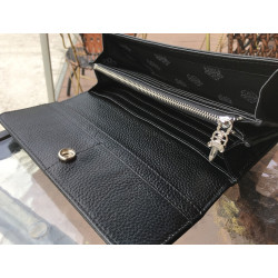 真皮錢包牛皮長款兩折單釦尺寸20*10厚2.5cm