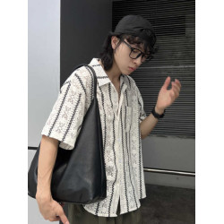 NIN設計款韓系大容量單肩包男女腋下手提ins個性軟皮托特包潮個性