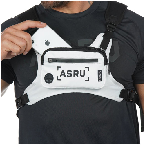 ins男女嘻哈戰術背心運動跑步多功能機能胸包潮牌馬甲式雙肩後後背包