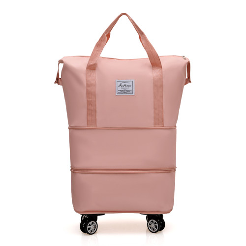 大容量旅行袋女包可套拉桿箱手提行李包出差可攜式運動收納袋待産包