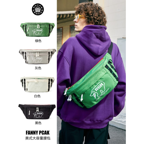 RGH 防水男士斜後後背包夜光騎行包男大容量機能腰包戶外旅遊機車胸包 RGH 防水男士斜後後背包夜光騎行包男大容量機能腰包戶外旅遊機車胸包