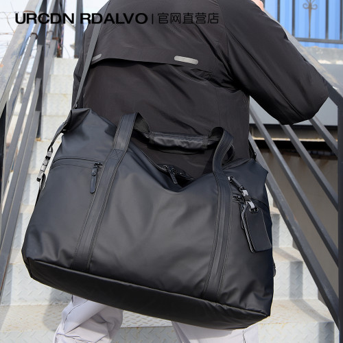 UR大容量短途旅行包女2025新款商務出差手提包運動健身包行李包男