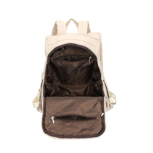 日式無印休閒後後背包包雙肩包電腦包大容量百搭純色女外出短途旅行