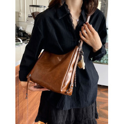 斜背復古大容量腋下單雙肩通勤女包2025新款輕奢小衆高級感托特包