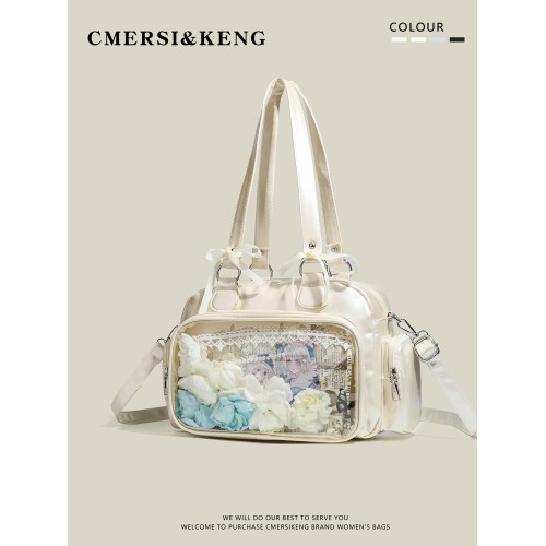CMERSI&KENG原創日系甜美少女吧唧痛包大容量手提單肩包2025新款 CMERSI&KENG原創日系甜美少女吧唧痛包大容量手提單肩包2025新款