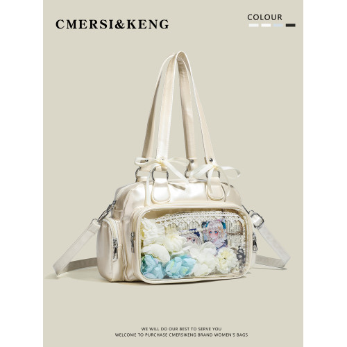 CMERSI&KENG原創日系甜美少女吧唧痛包大容量手提單肩包2025新款 CMERSI&KENG原創日系甜美少女吧唧痛包大容量手提單肩包2025新款