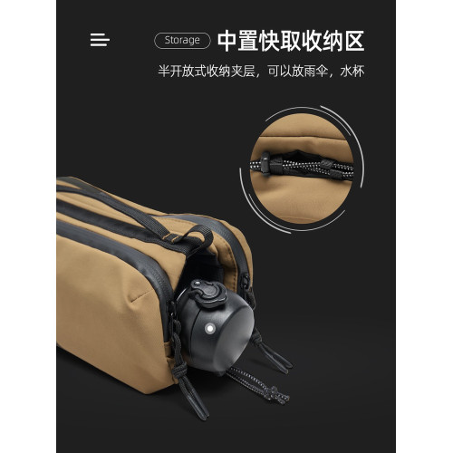 閃電重生潮牌斜後後背包輕便登山小包戶外多功能水壺包時尚騎行單肩包