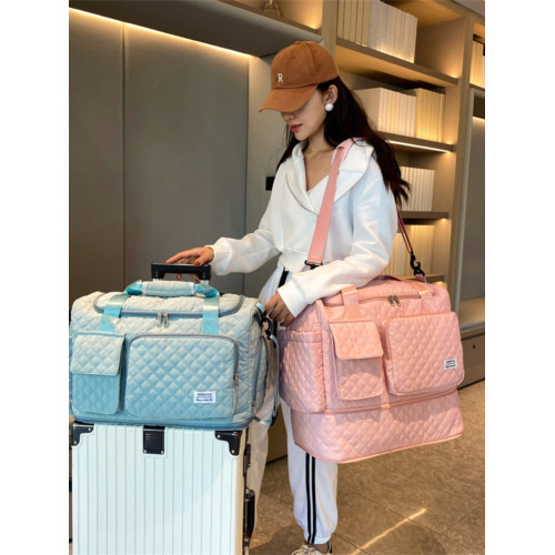 旅行包女手提外出可攜式輕便待産收納包遊泳健身包大容量出差行李袋