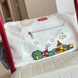 hellokitty旅遊行李包學生住校生手提收納袋輕便大容量可套拉桿箱