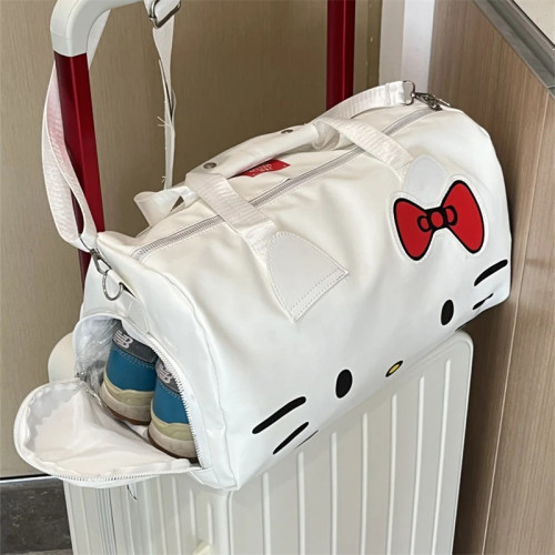 hellokitty旅遊行李包學生住校生手提收納袋輕便大容量可套拉桿箱 hellokitty旅遊行李包學生住校生手提收納袋輕便大容量可套拉桿箱