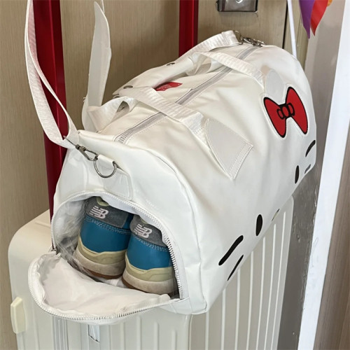 hellokitty旅遊行李包學生住校生手提收納袋輕便大容量可套拉桿箱 hellokitty旅遊行李包學生住校生手提收納袋輕便大容量可套拉桿箱
