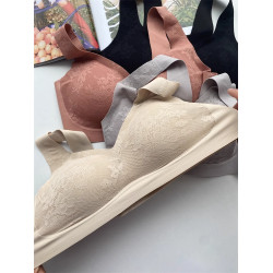 超級好穿舒適高彈 華歌出口日本無鋼圈蕾絲文胸無痕內衣背心