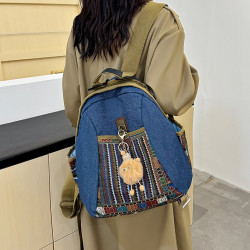 休閒雙肩包時尚百搭女旅遊輕便大容量後後背包多功能牛津布後後背包媽咪包